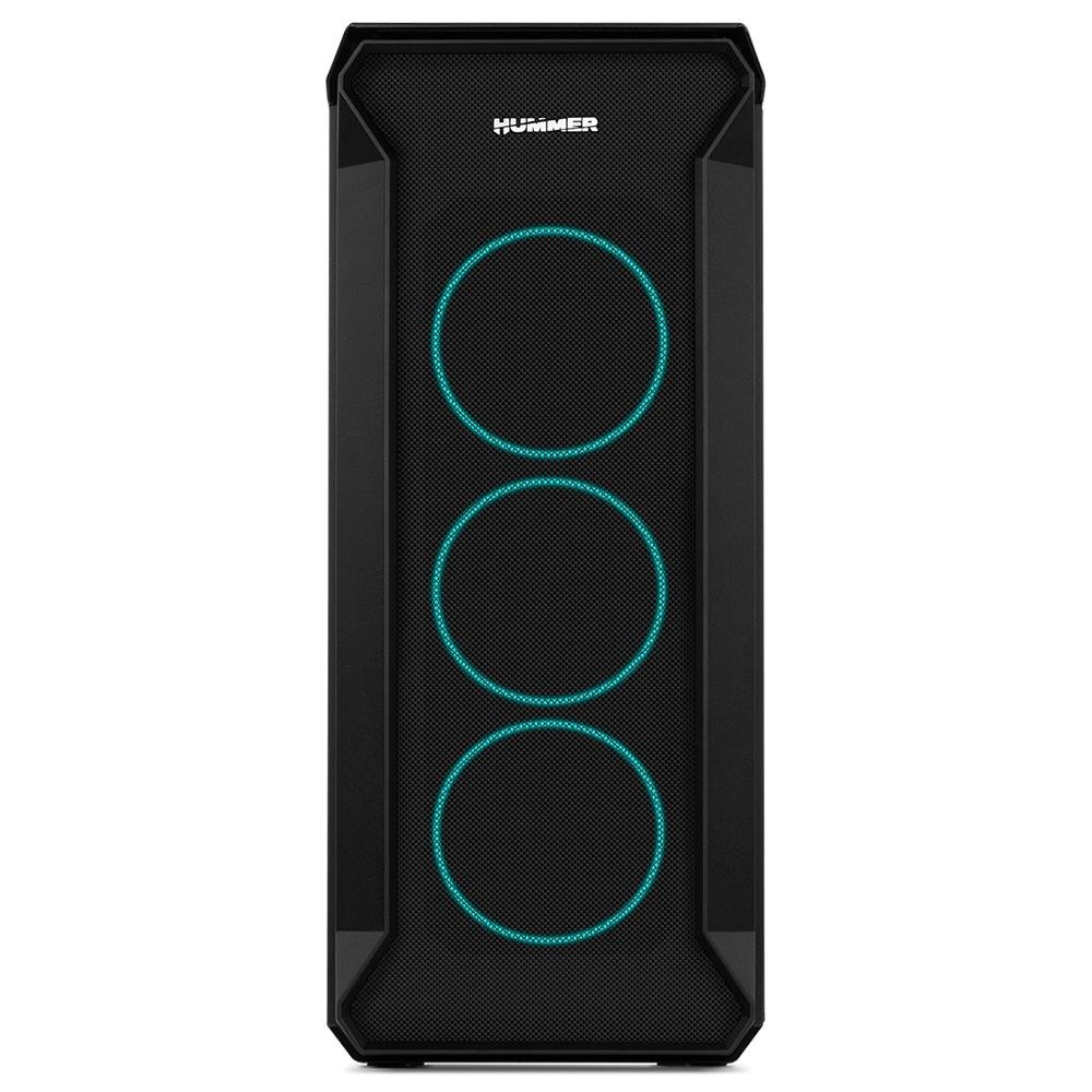 Gabinete Gamer Nox Hummer Quantum, Mid Tower, ARGB, com FAN, Lateral em Vidro - NXHUMMERQUANTUM