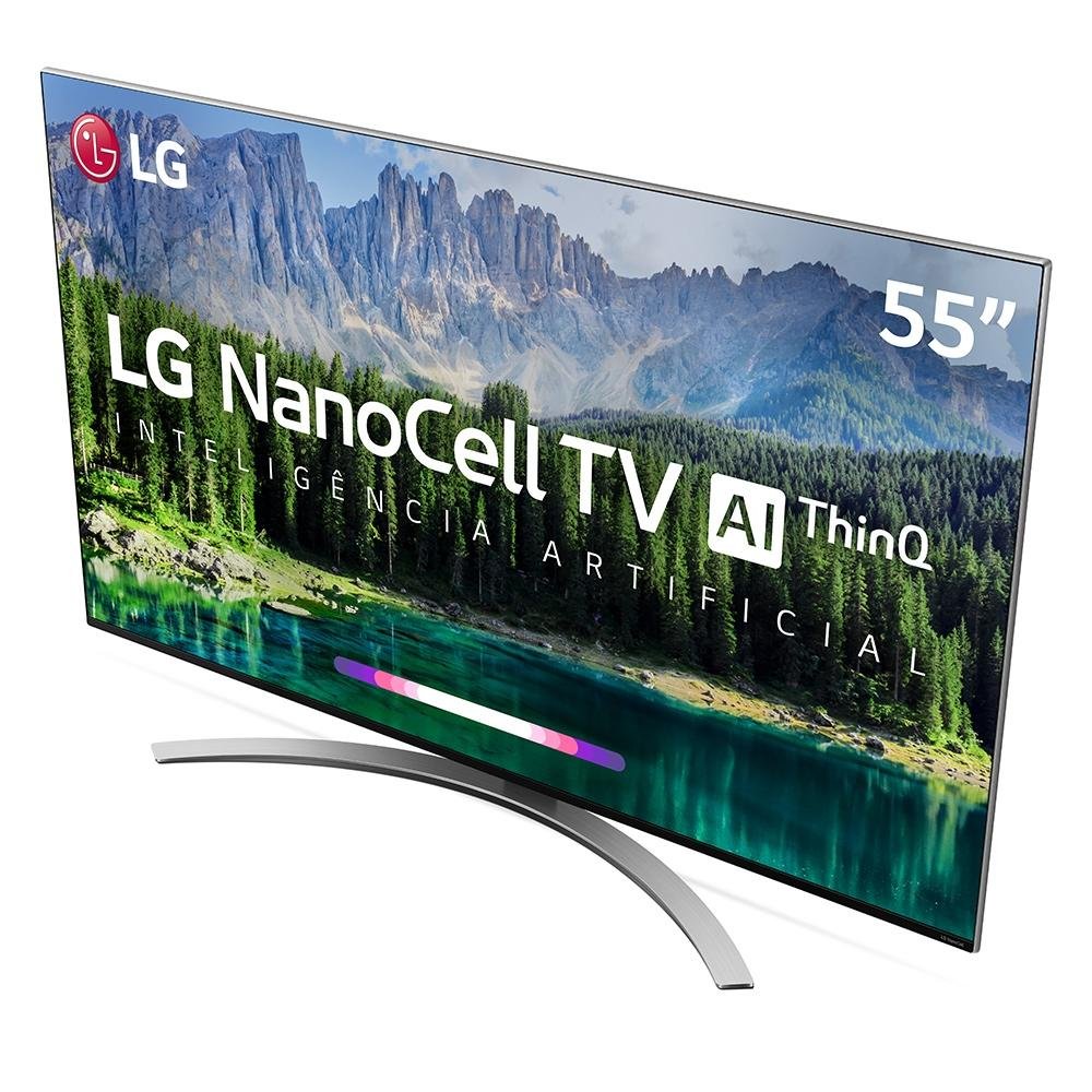 Smart TV LG 55 Polegadas LED UHD 4K NanoCell, 4 HDMI, 3 USB, Wi-Fi, Conversor Digital, ThinQ AI, HDR - 55SM8600 Smart TV LG 55 Polegadas LED UHD 4K NanoCell, 4 HDMI, 3 USB, Wi-Fi, Conversor Digital, ThinQ AI, HDR - 55SM8600