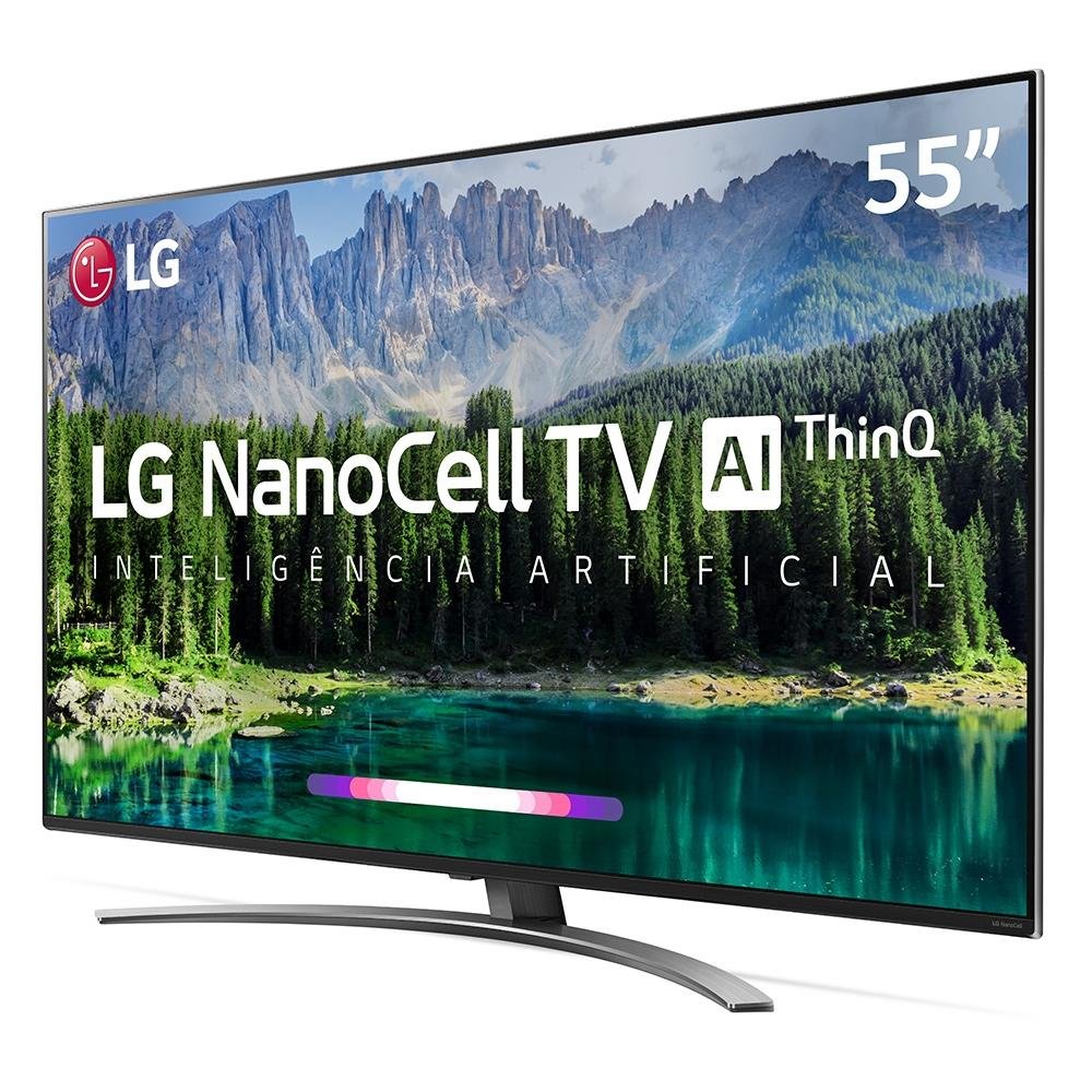 Smart TV LG 55 Polegadas LED UHD 4K NanoCell, 4 HDMI, 3 USB, Wi-Fi, Conversor Digital, ThinQ AI, HDR - 55SM8600 Smart TV LG 55 Polegadas LED UHD 4K NanoCell, 4 HDMI, 3 USB, Wi-Fi, Conversor Digital, ThinQ AI, HDR - 55SM8600