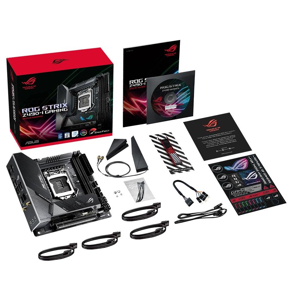 Placa Mãe Asus ROG Strix Z490-I Gaming, Intel LGA 1200, Mini-ITX