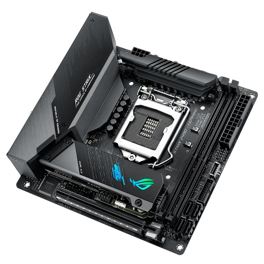 Placa Mãe Asus ROG Strix Z490-I Gaming, Intel LGA 1200, Mini-ITX