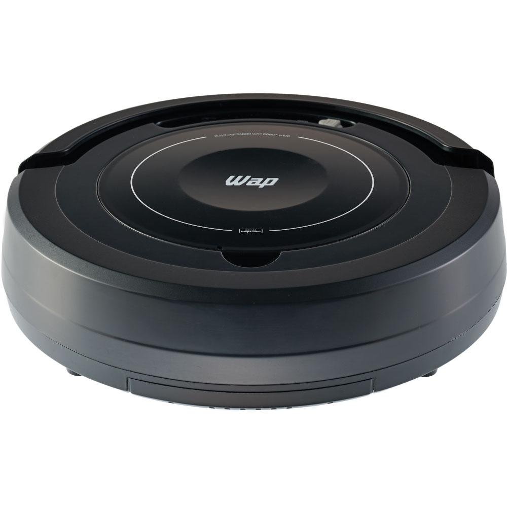 Aspirador de Pó Robô WAP ROBOT W100 Automático com MOP e Sensores Varre Aspira e Passa Pano, Carregador Bivolt - FW007429 Aspirador de Pó Robô WAP ROBOT W100 Automático com MOP e Sensores Varre Aspira e Passa Pano, Carregador Bivolt - FW007429