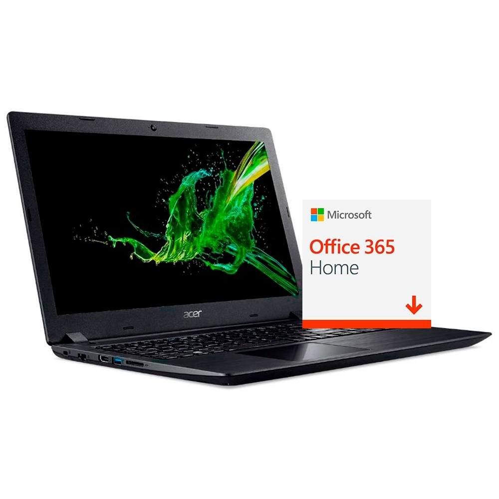 Notebook Acer AMD Ryzen 5 8GB 1TB Radeon 540X W10 - A315-42G-R6FZ + Microsoft Office 365 Home 2019 ESD 6 PCs 32/64 Bits 6GQ-00088 - Digital para Download Notebook Acer AMD Ryzen 5 8GB 1TB Radeon 540X W10 - A315-42G-R6FZ + Microsoft Office 365 Home 2019 ESD 6 PCs 32/64 Bits 6GQ-00088 - Digital para Download
