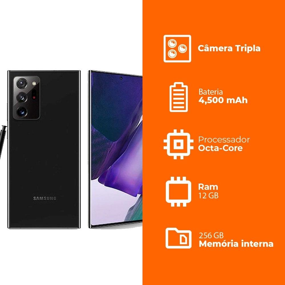 Samsung Galaxy Note20 Ultra, 256GB, Preto | KaBuM!