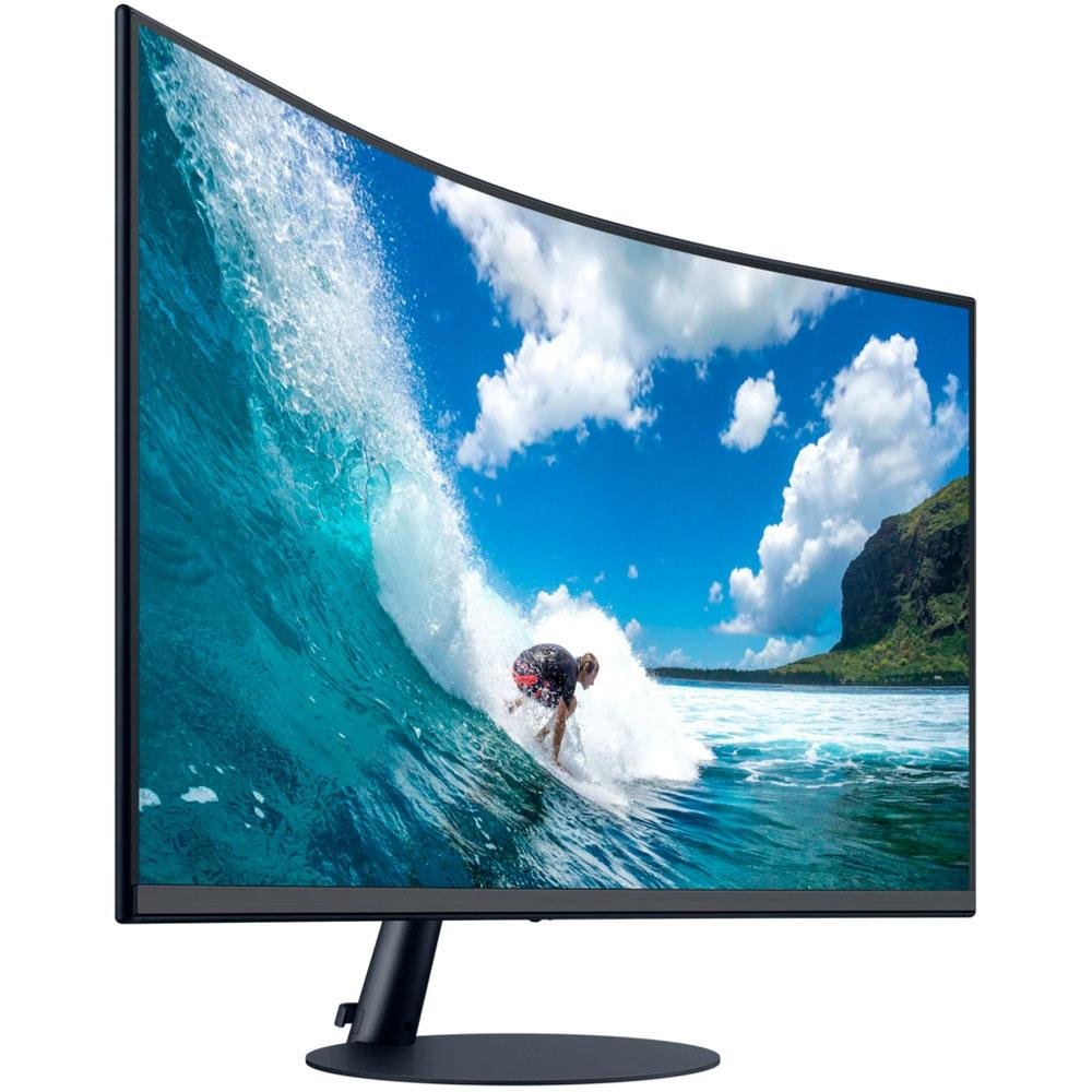 Monitor Samsung 31.5' LED, Curvo, Full HD, HDMI/DisplayPort, Ajuste de Ângulo, FreeSync, Som Integrado - LC32T550FDLXZD Monitor Samsung 31.5' LED, Curvo, Full HD, HDMI/DisplayPort, Ajuste de Ângulo, FreeSync, Som Integrado - LC32T550FDLXZD