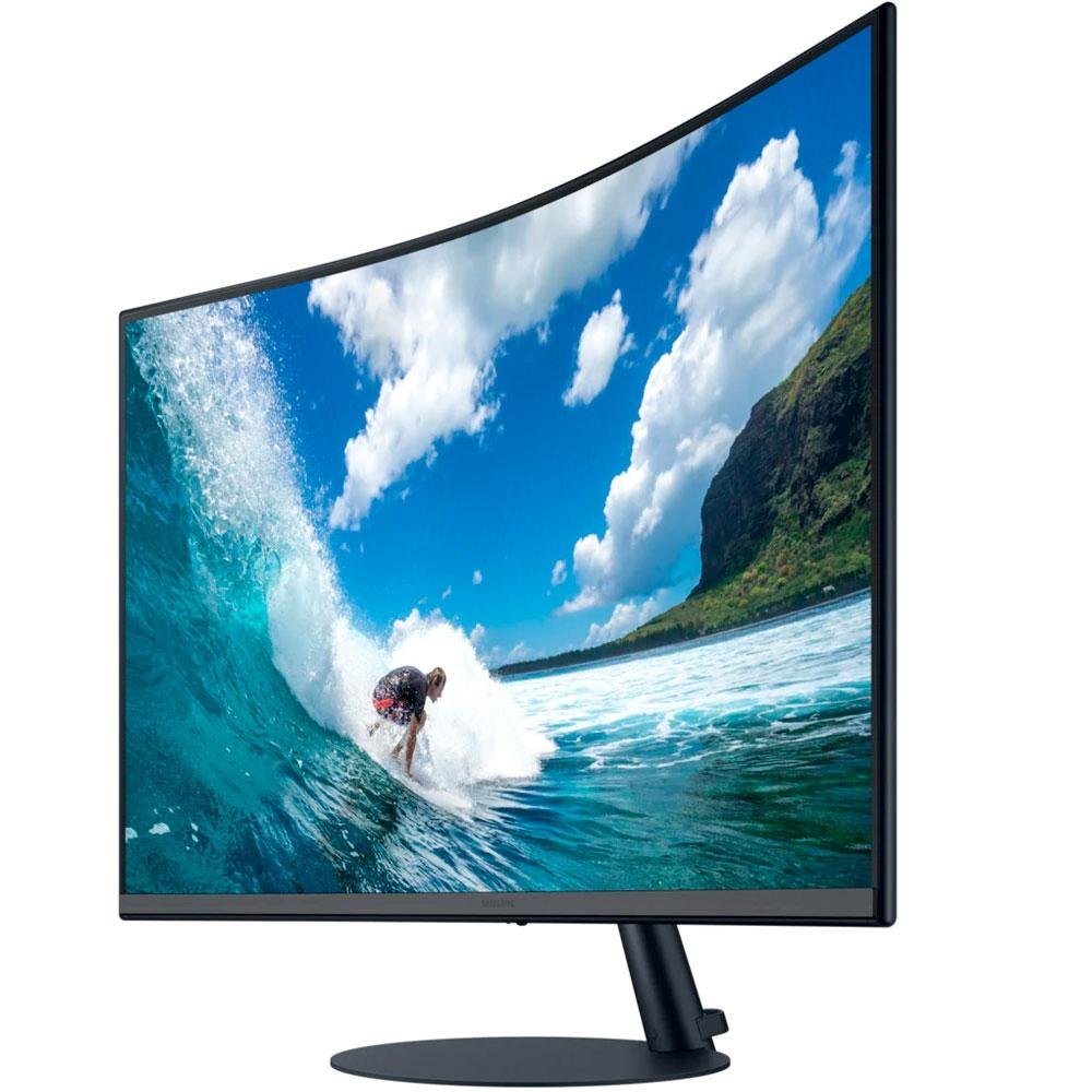 Monitor Samsung 31.5' LED, Curvo, Full HD, HDMI/DisplayPort, Ajuste de Ângulo, FreeSync, Som Integrado - LC32T550FDLXZD Monitor Samsung 31.5' LED, Curvo, Full HD, HDMI/DisplayPort, Ajuste de Ângulo, FreeSync, Som Integrado - LC32T550FDLXZD
