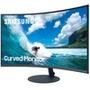 Monitor Samsung 31.5' LED, Curvo, Full HD, HDMI/DisplayPort, Ajuste de Ângulo, FreeSync, Som Integrado - LC32T550FDLXZD