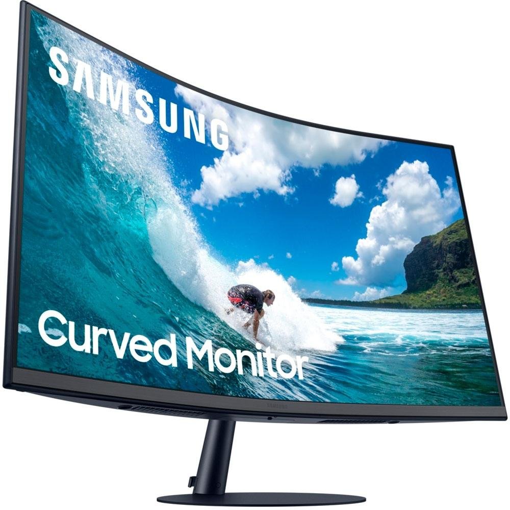 Monitor Samsung 31.5' LED, Curvo, Full HD, HDMI/DisplayPort, Ajuste de Ângulo, FreeSync, Som Integrado - LC32T550FDLXZD Monitor Samsung 31.5' LED, Curvo, Full HD, HDMI/DisplayPort, Ajuste de Ângulo, FreeSync, Som Integrado - LC32T550FDLXZD