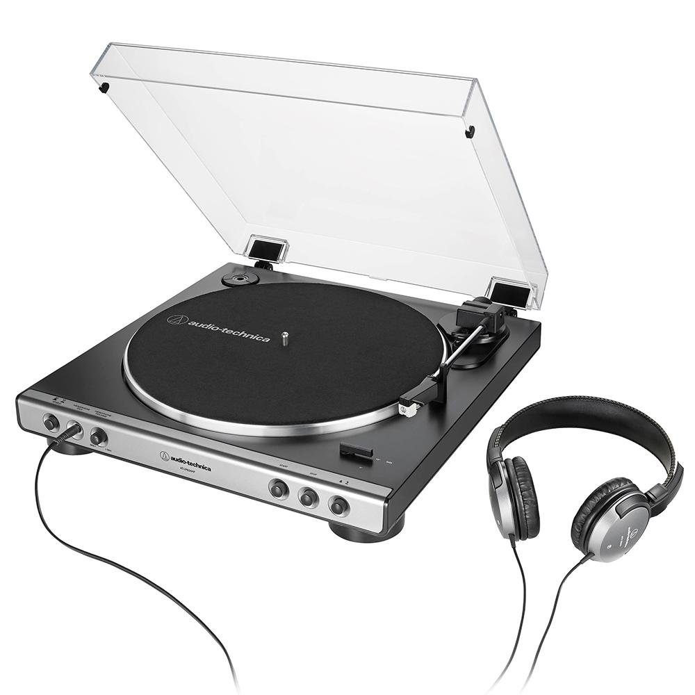 Toca Discos Audio-Technica Automático, Belt-Drive, Fone de Ouvido, Grafite - AT-LP60XHP-GM Toca Discos Audio-Technica Automático, Belt-Drive, Fone de Ouvido, Grafite - AT-LP60XHP-GM