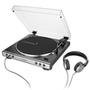 Toca Discos Audio-Technica Automático, Belt-Drive, Fone de Ouvido, Grafite - AT-LP60XHP-GM