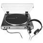 Toca Discos Audio-Technica Automático, Belt-Drive, Fone de Ouvido, Grafite - AT-LP60XHP-GM