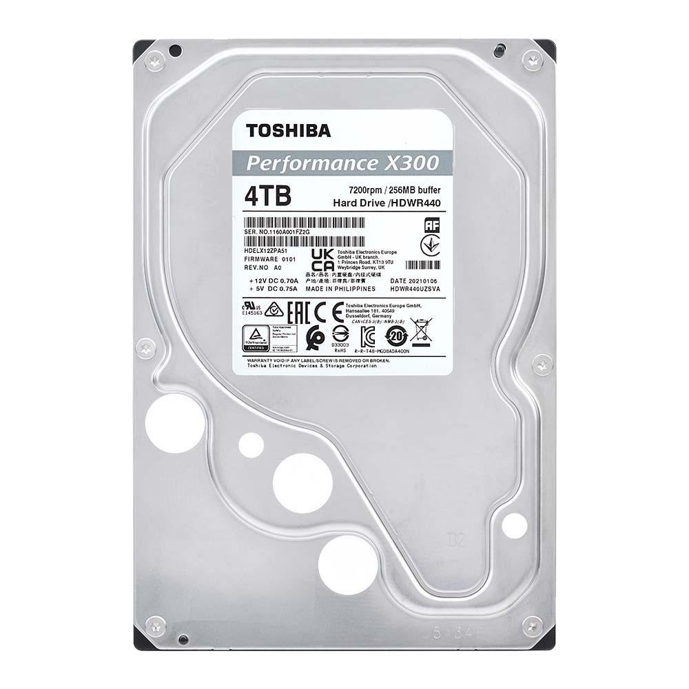 HD Toshiba 4TB Performance X300, 3.5', SATA - HDWE140XZSTA | KaBuM!
