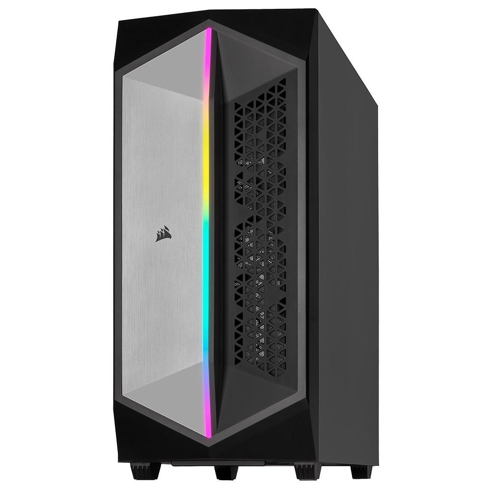 Gabinete Gamer Corsair 470T, Mid Tower, RGB, ATX, Lateral em Vidro Temperado, Com Fan, Preto - CC-9011215-WW Gabinete Gamer Corsair 470T, Mid Tower, RGB, ATX, Lateral em Vidro Temperado, Com Fan, Preto - CC-9011215-WW