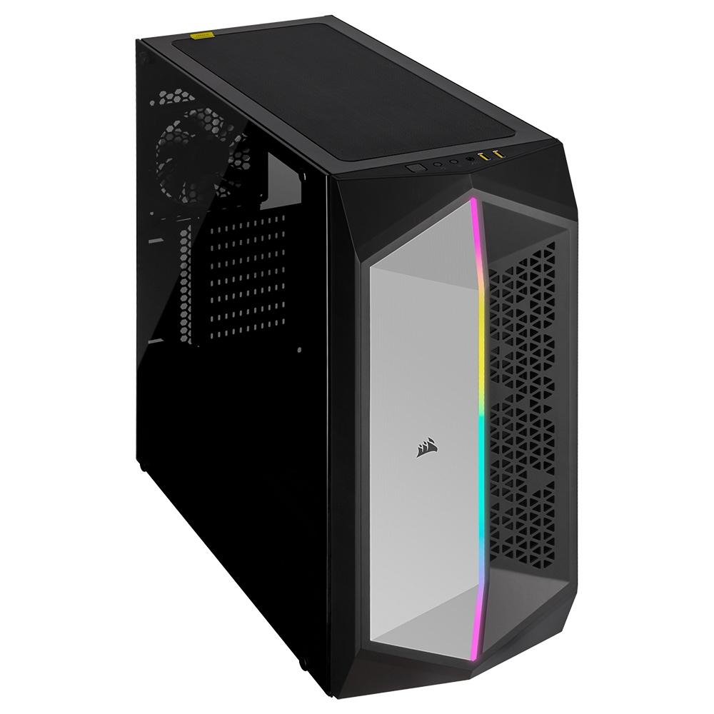 Gabinete Gamer Corsair 470T, Mid Tower, RGB, ATX, Lateral em Vidro Temperado, Com Fan, Preto - CC-9011215-WW Gabinete Gamer Corsair 470T, Mid Tower, RGB, ATX, Lateral em Vidro Temperado, Com Fan, Preto - CC-9011215-WW