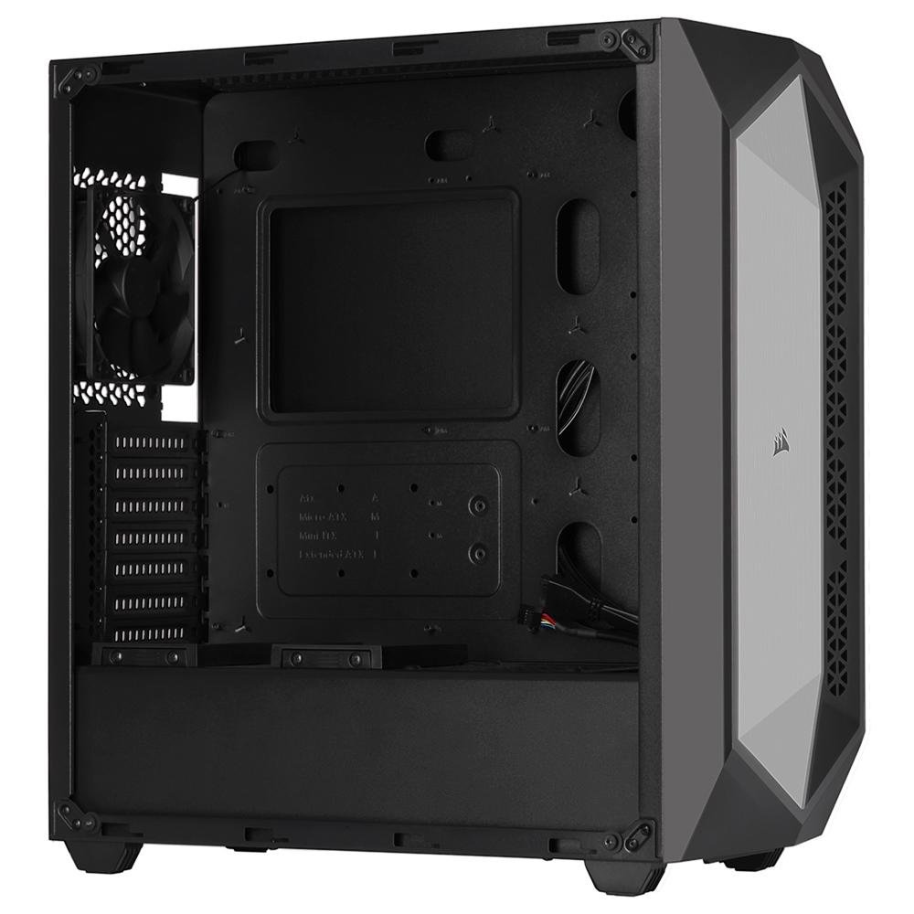 Gabinete Gamer Corsair 470T, Mid Tower, RGB, ATX, Lateral em Vidro Temperado, Com Fan, Preto - CC-9011215-WW Gabinete Gamer Corsair 470T, Mid Tower, RGB, ATX, Lateral em Vidro Temperado, Com Fan, Preto - CC-9011215-WW
