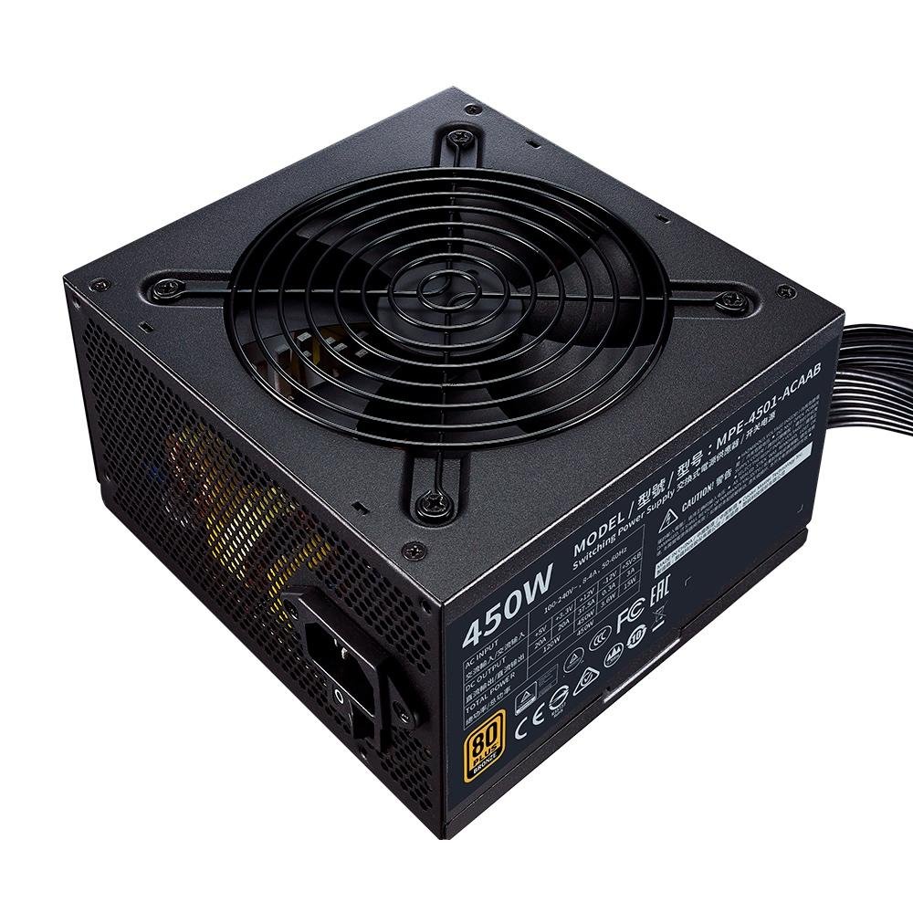 Fonte Cooler Master MWE V2, 450W, 80 Plus Bronze - MPE-4501-ACAAB-WO Fonte Cooler Master MWE V2, 450W, 80 Plus Bronze - MPE-4501-ACAAB-WO