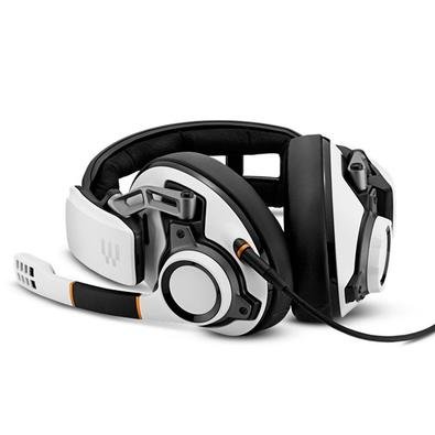 Headset Gamer Epos Sennheiser GSP 601, P2, Preto/Branco- 1000413 | KaBuM!