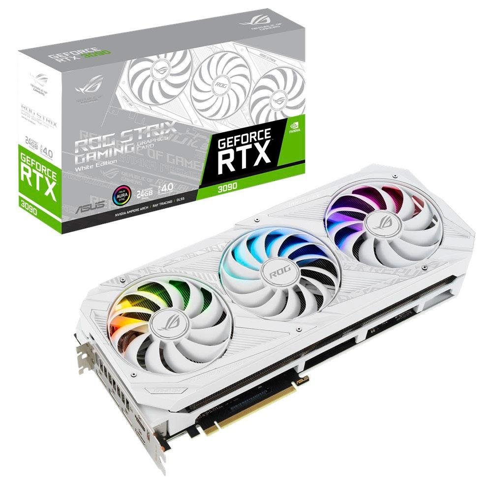 ASUS ROG STRIX GeForce RTX3090 ホワイト placa-de-video-asus-nvidia-