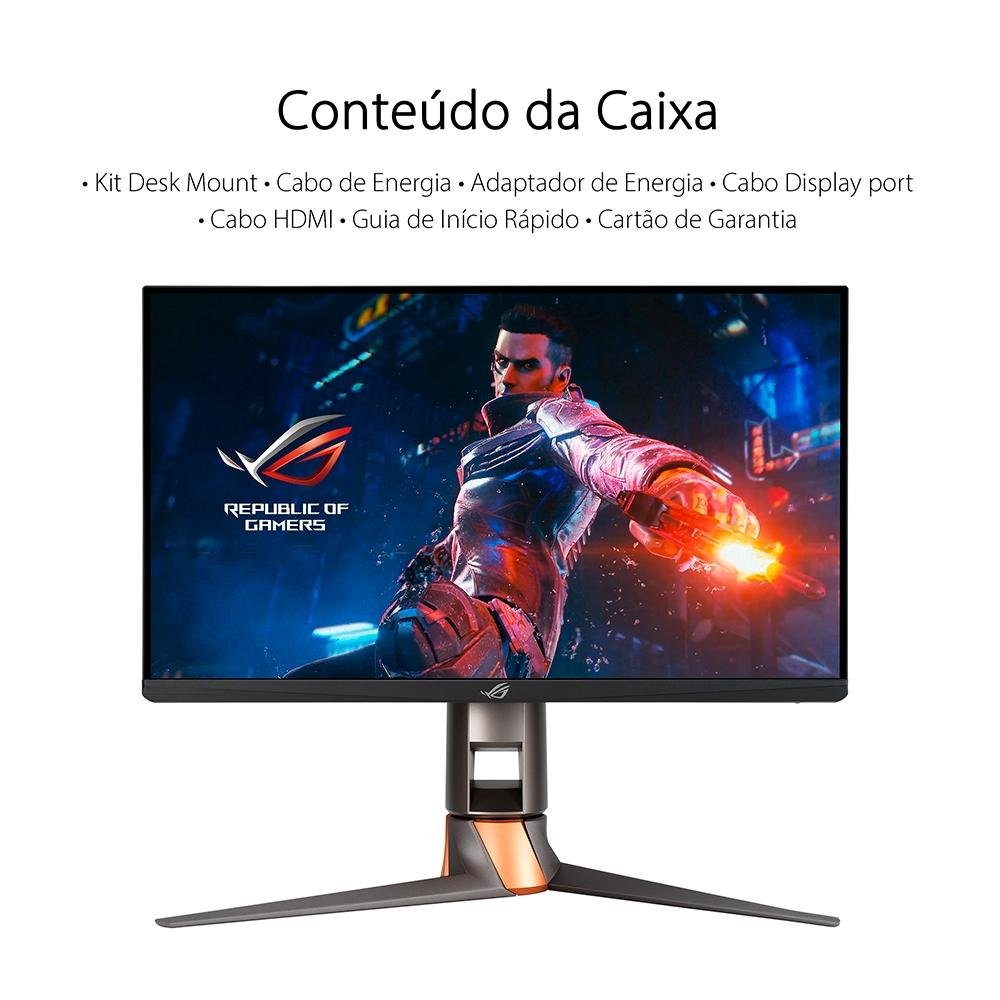 Monitor Gamer Asus ROG Swift 24.5' IPS | KaBuM!