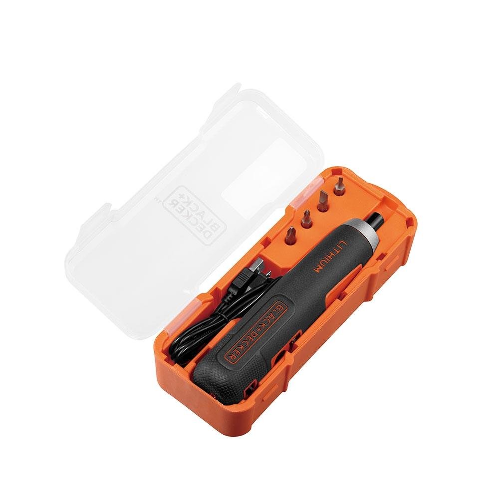 Parafusadeira Black & Decker 4V, Sem fio | KaBuM!