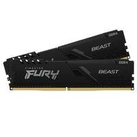 Memória Kingston Fury Beast, 16GB (2x8GB), 3000MHz, DDR4, CL15, Preto - KF430C15BBK2/16 Memória Kingston Fury Beast, 16GB (2x8GB), 3000MHz, DDR4, CL15, Preto - KF430C15BBK2/16
