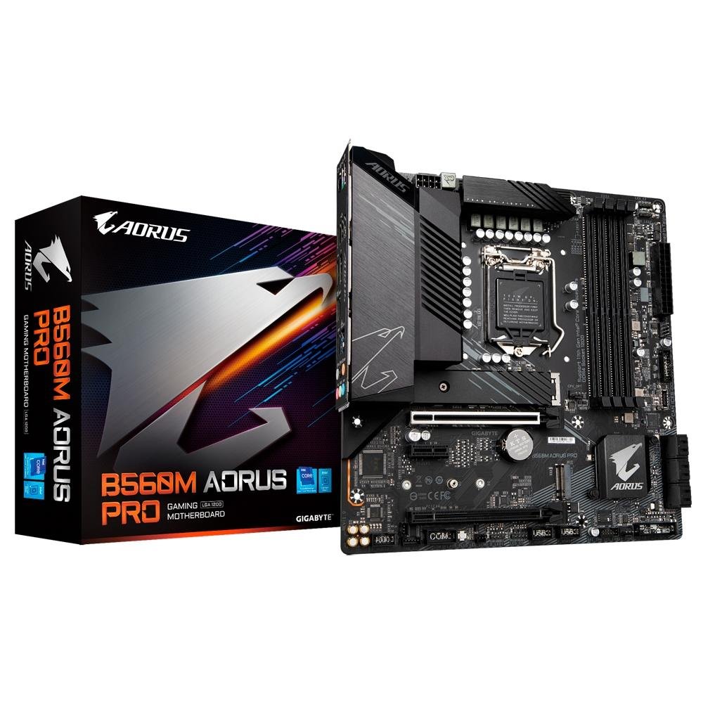 Placa Mãe Gigabyte B560M Aorus Pro, Intel LGA1200, Micro ATX, DDR4