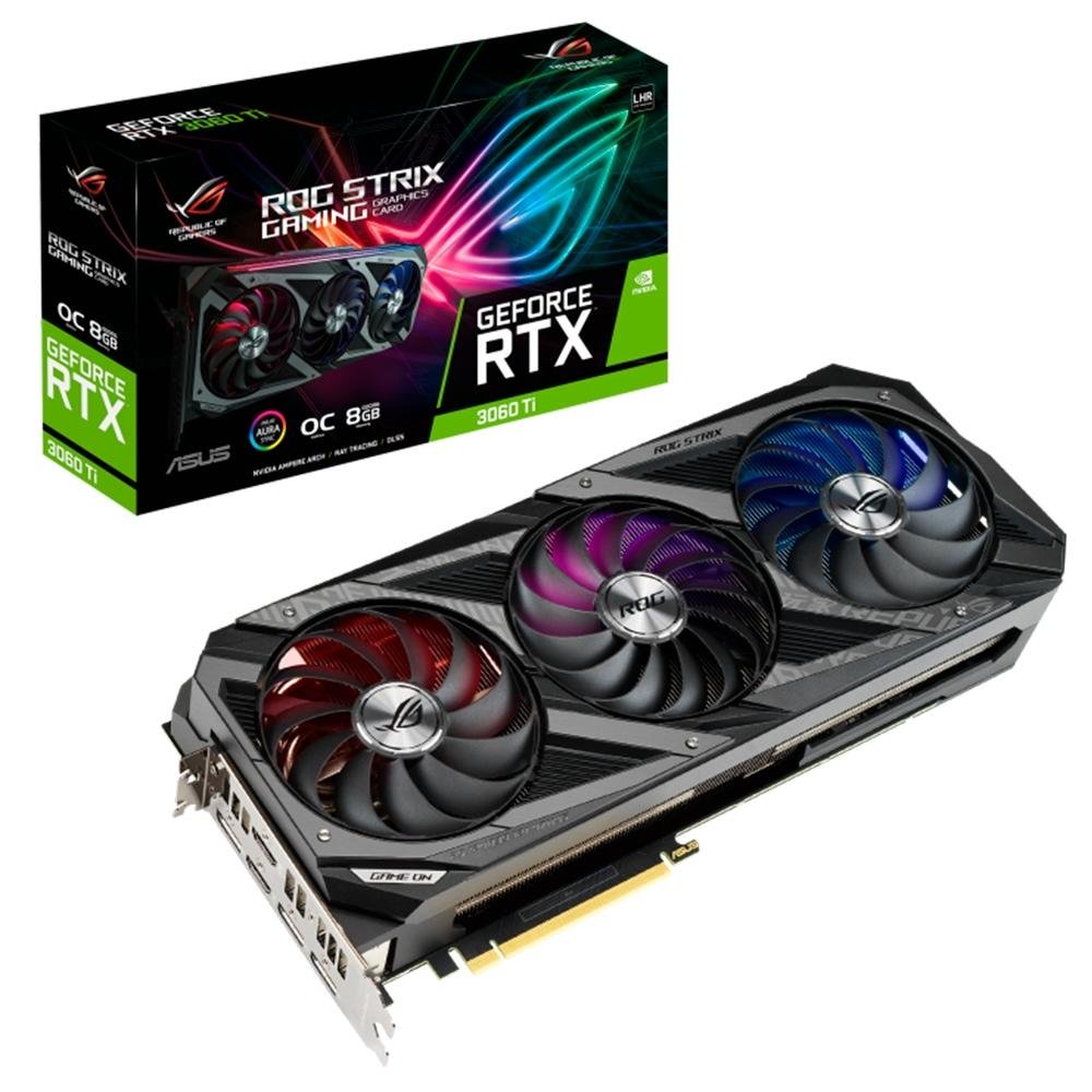 【動作品】ROG STRIX RTX3060ti O8G V2 GAMING placa-de-video-asus-nvidia-