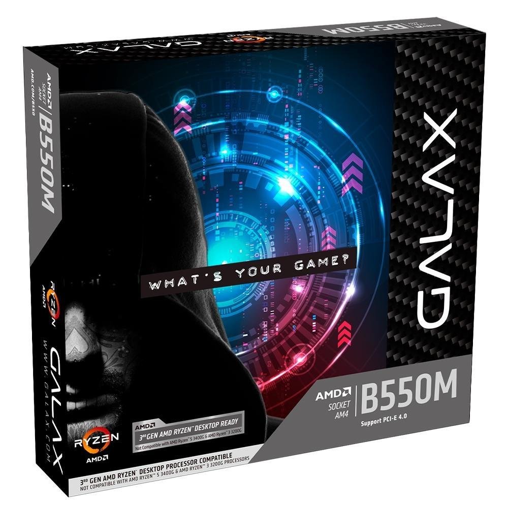 Kit Processador AMD Ryzen 7 3700X + Placa-Mãe GALAX B550M | KaBuM!