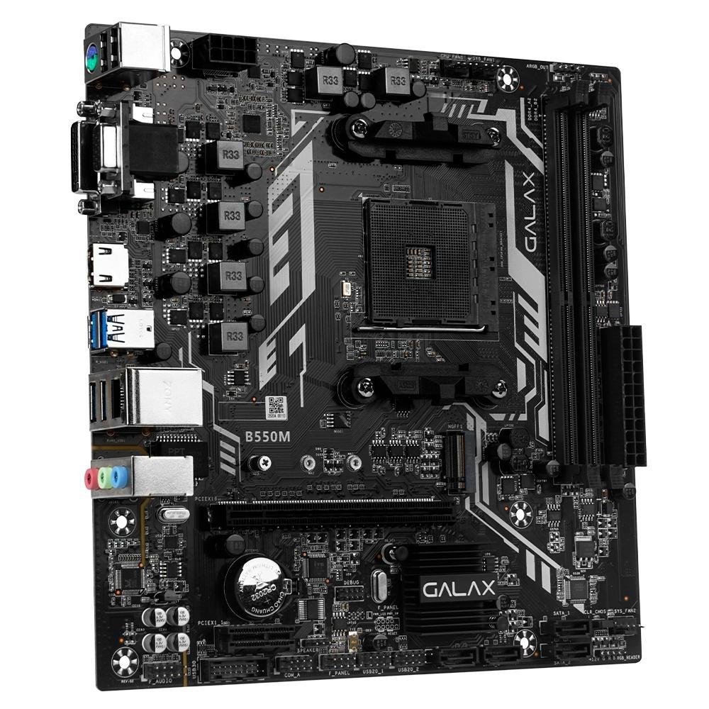 Kit Processador AMD Ryzen 7 3700X + Placa-Mãe GALAX B550M | KaBuM!