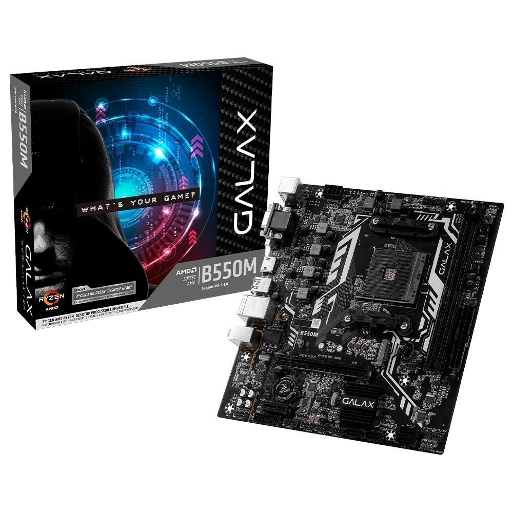 Kit Processador AMD Ryzen 7 3700X + Placa-Mãe GALAX B550M | KaBuM!