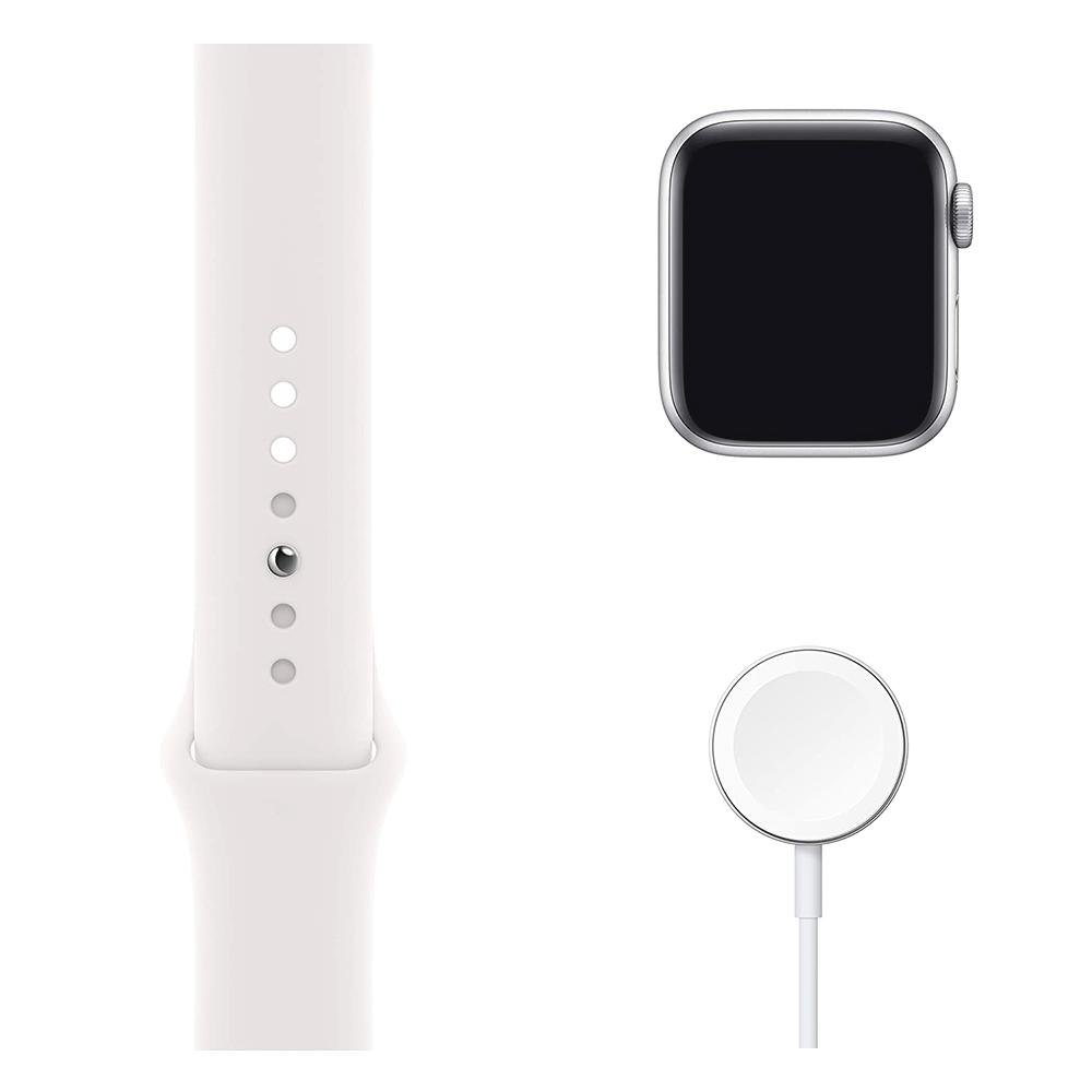 Apple Watch S6 44MM GPS com Case de Alumínio Silver e Sport Band Branco - M00D3LL/A Apple Watch S6 44MM GPS com Case de Alumínio Silver e Sport Band Branco - M00D3LL/A