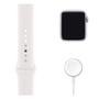 Apple Watch S6 44MM GPS com Case de Alumínio Silver e Sport Band Branco - M00D3LL/A
