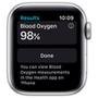 Apple Watch S6 44MM GPS com Case de Alumínio Silver e Sport Band Branco - M00D3LL/A