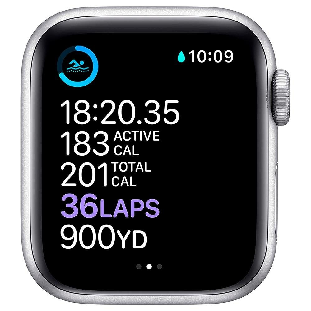 Apple Watch S6 44MM GPS com Case de Alumínio Silver e Sport Band Branco - M00D3LL/A Apple Watch S6 44MM GPS com Case de Alumínio Silver e Sport Band Branco - M00D3LL/A