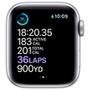 Apple Watch S6 44MM GPS com Case de Alumínio Silver e Sport Band Branco - M00D3LL/A