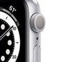 Apple Watch S6 44MM GPS com Case de Alumínio Silver e Sport Band Branco - M00D3LL/A