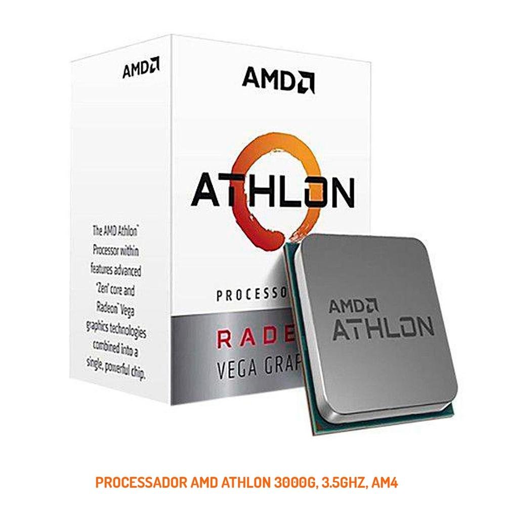 Computador OnPress Powered By Asus AMD Atlhon 3000G, RGB, 8GB, SSD 240GB, Linux, Preto - ONG3000G08S24 Computador OnPress Powered By Asus AMD Atlhon 3000G, RGB, 8GB, SSD 240GB, Linux, Preto - ONG3000G08S24