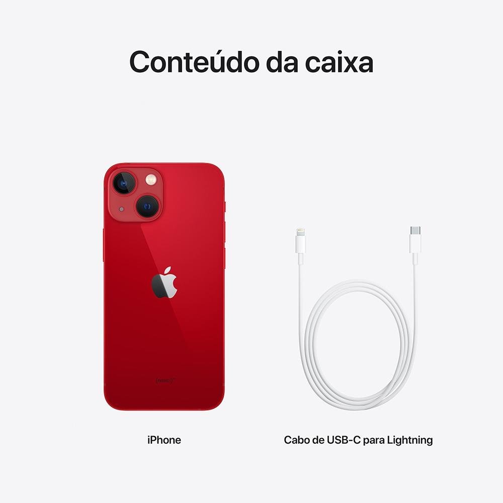 iPhone 13 mini de 512GB, Vermelho e 5G | KaBuM!