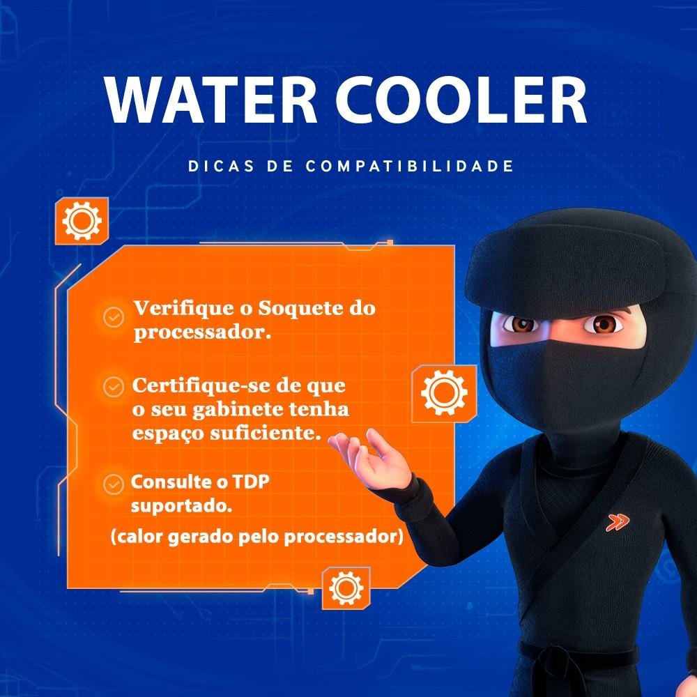 Water Cooler NZXT Kraken 120, RGB, 120mm, AMD/Intel, Preto - RL-KR120-B1