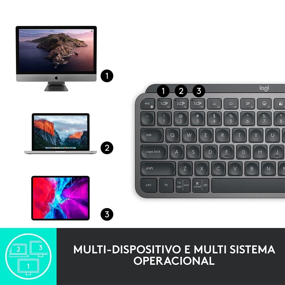 Teclado Sem Fio Logitech MX Keys Mini | KaBuM!