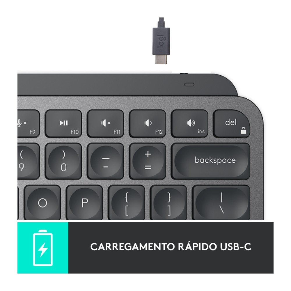 Teclado Sem Fio Logitech MX Keys Mini | KaBuM!
