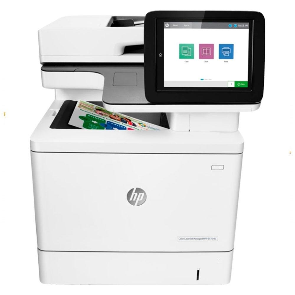 Impressora Multifuncional HP Laser E57540DN 40PPM, Color A4, USB ...