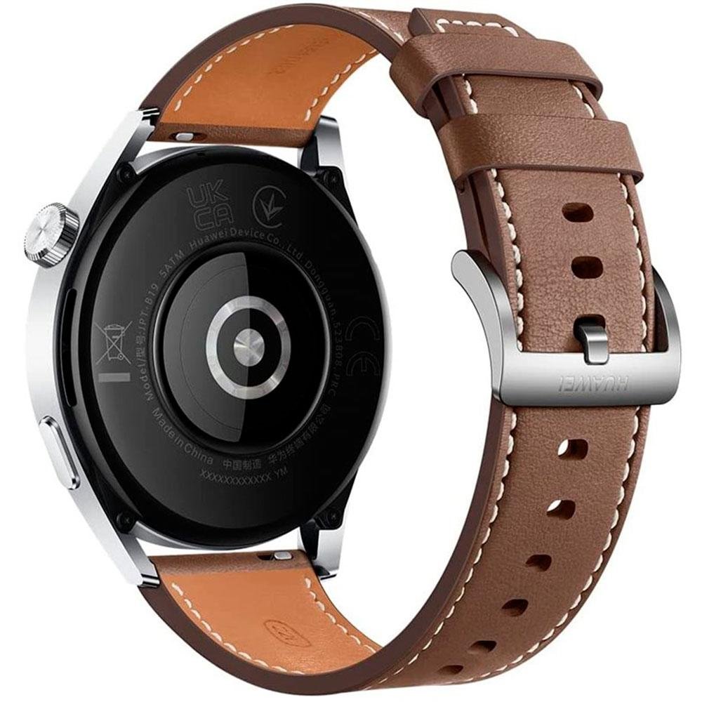 Smartwatch Huawei Watch GT3, 46mm, Bluetooth, Tela HD Amoled, GPS, Resistente à Água, Marrom - JPT-B19 Smartwatch Huawei Watch GT3, 46mm, Bluetooth, Tela HD Amoled, GPS, Resistente à Água, Marrom - JPT-B19