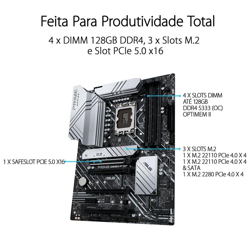12700k+ASUS PRIME Z690-P D4+メモリ64GB PRIME Z690-P｜Placas-mãe