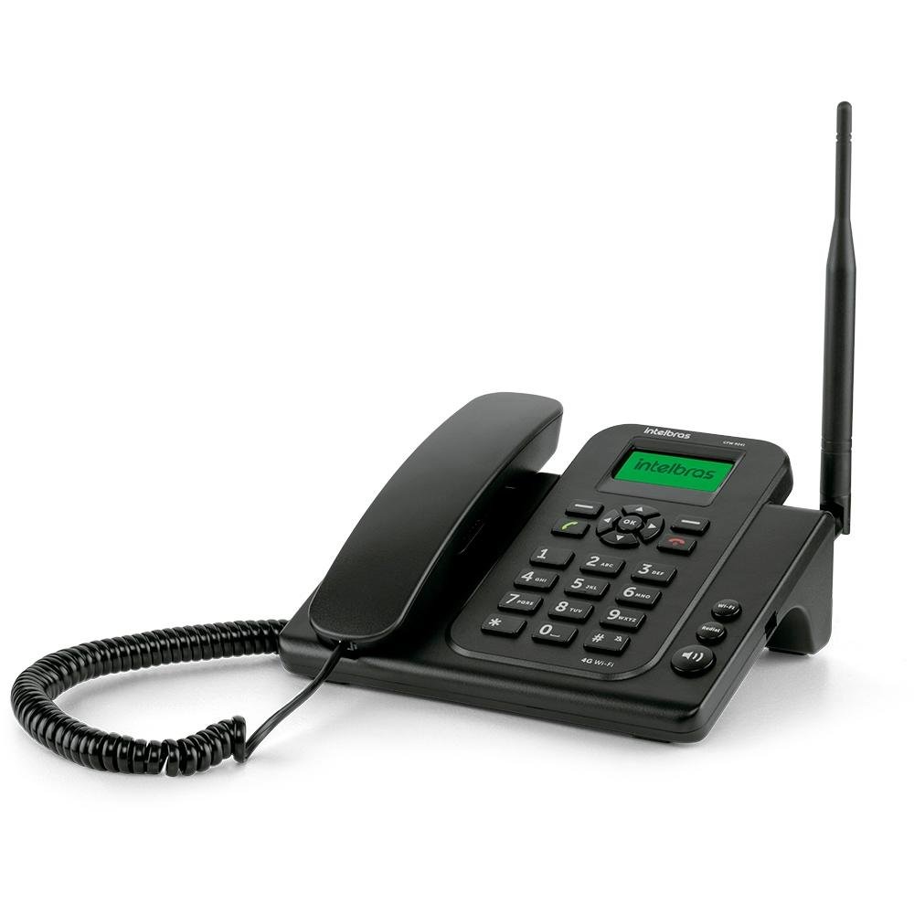 Telefone Celular Fixo Intelbras CFW 9041, 4G, WiFi, Bivolt, Preto - 4119041