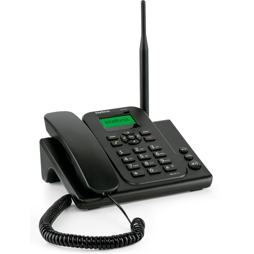 Telefone Celular Fixo Intelbras CFW 9041, 4G, WiFi, Bivolt, Preto - 4119041