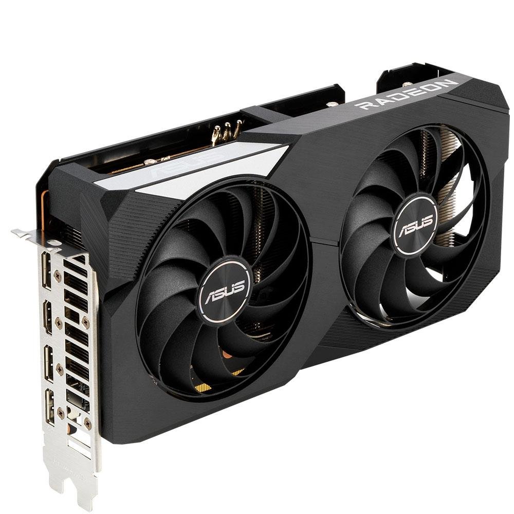 Placa de Vídeo Asus DUAL RX6650XT O8G | KaBuM!