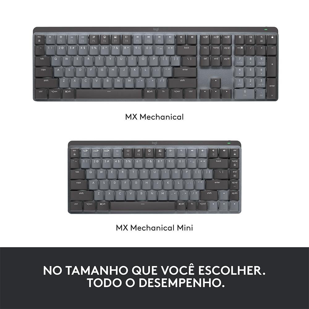 Teclado Mecânico Sem Fio, Bluetooth | KaBuM!