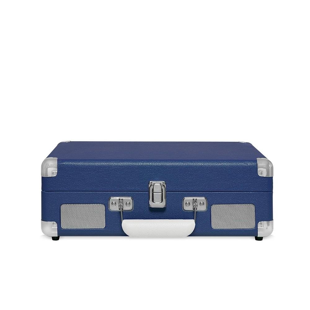 Vitrola HI FI Raveo Sonetto Chrome, Vinyl, Bluetooth, USB, Aux, Navy - 26398