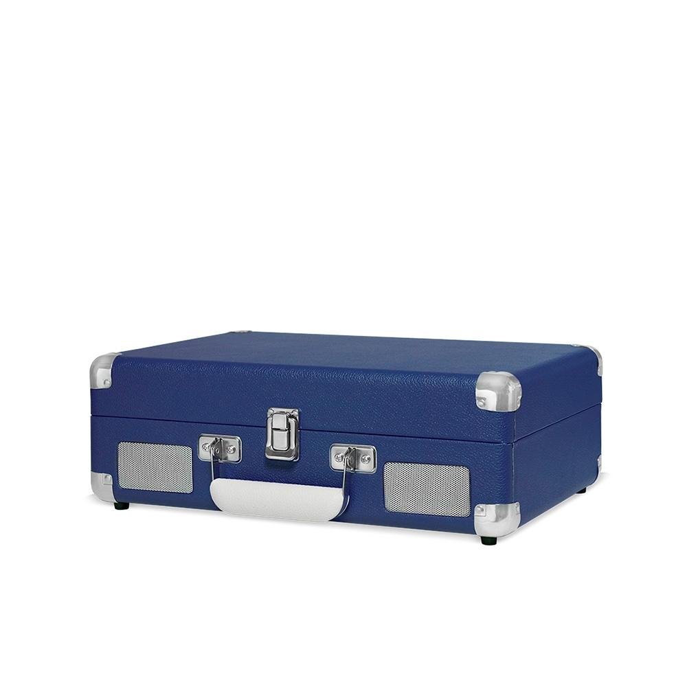 Vitrola HI FI Raveo Sonetto Chrome, Vinyl, Bluetooth, USB, Aux, Navy - 26398